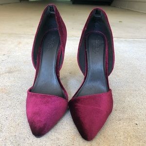 Velvet heels